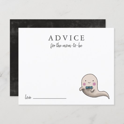 モーミカードのかわいい小さなブーアドバイス (正面/裏面)