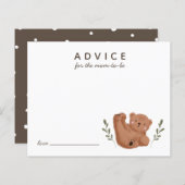 モーミカード用かわいいカッブベアアドバイス (正面/裏面)