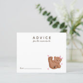 モーミカード用かわいいピンクのカッブベアアドバイス (スタンド正面)