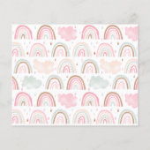 モーミカード用かわいいピンクのレインボーアドバイス (裏面)