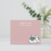 モーミカード用かわいいペンギンピンクアドバイス (スタンド正面)
