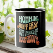 モーミングアント簡単グルーヴィーママレトロ ツートーンマグカップ