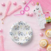 モーミーの水彩を持つ可愛いゾウ赤ちゃんシャワー ペーパーボウル (パーティー)