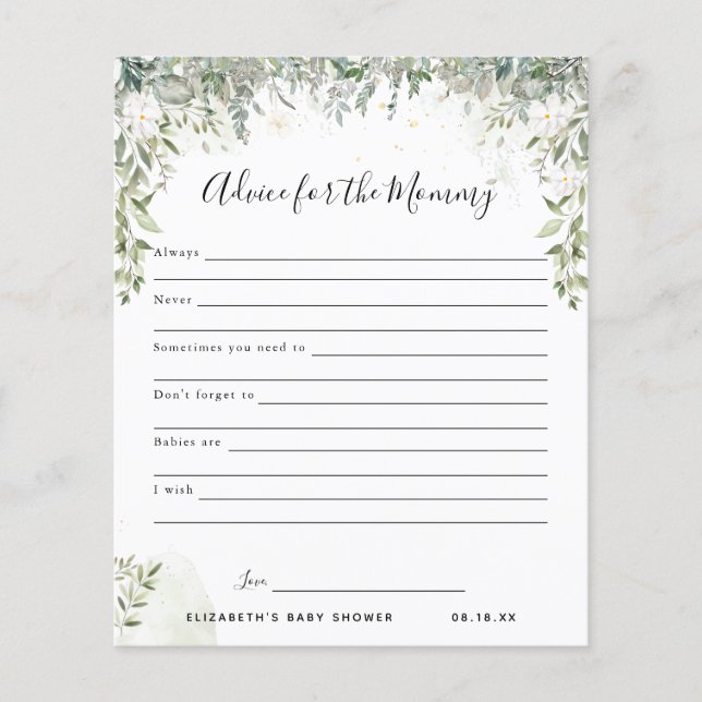 モーミーアドバイス |赤ちゃんシャワーゲーム (正面)