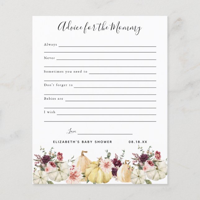 モーミーアドバイス |赤ちゃんシャワーゲーム (正面)