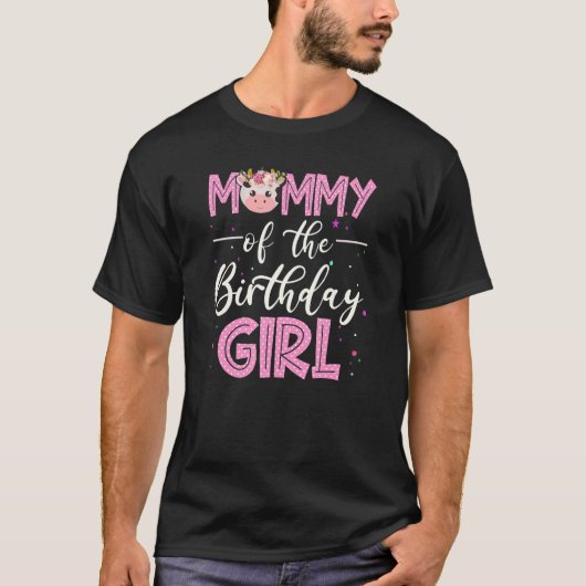 モーミーオブザ誕生日ガール農業納屋周囲の庭誕生 Tシャツ (正面)