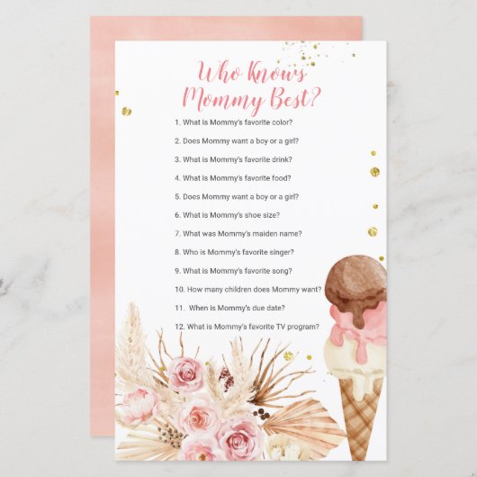 モーミーゲームを知るボホアイス最高のクリームフローラ (正面/裏面)