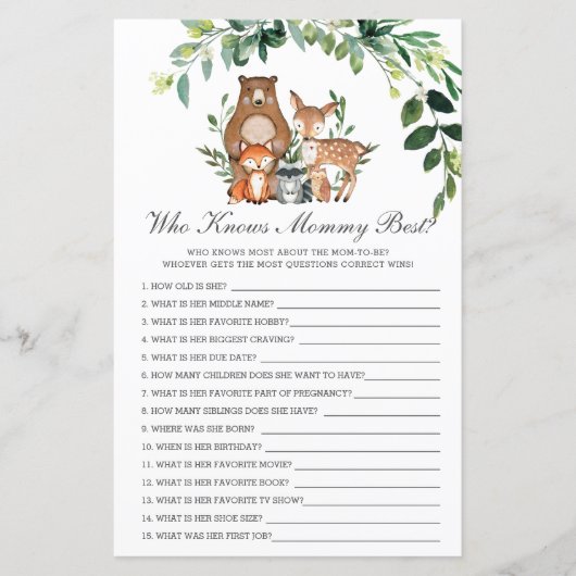 モーミーシャワーゲームを知最高のる森の緑 (正面)