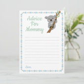 モーミーシャワーゲームブルーボーイ用コアラ熊アドバイス アドバイスカード (スタンド正面)