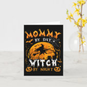 モーミーバイデイウィッチバイナイトおもしろいファミリーハロウィーンC カード (黄色い花)