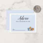 モーミーブルージャングルシャワーカード用アドバイス ノートカード (正面/裏面インサイチュ)