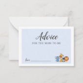 モーミーブルージャングルシャワーカード用アドバイス ノートカード (正面)