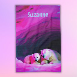 モーミーポーラークマとカッブモノグラム | キッチンタオル