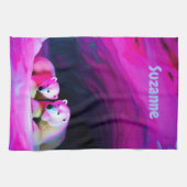 モーミーポーラークマとカッブモノグラム | キッチンタオル (横)