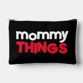 モーミーモノはっきりしたズ物タイポグラフィブスタイリッシュラック アクセサリーポーチ (正面)