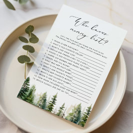 モーミー赤ちゃんシャワー最高のゲームを知っている森