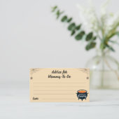 モーミー・ツイン・ベビーシャワーアドバイス エンクロージャーカード (スタンド正面)