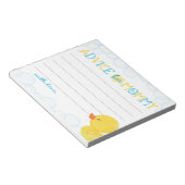 モームラバーダックベビーシャワーアドバイス用アドバイス ノートパッド (アングル)