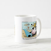 モーメおもしろいド牛の漫画のギフトTee収集品 コーヒーマグカップ (正面右)