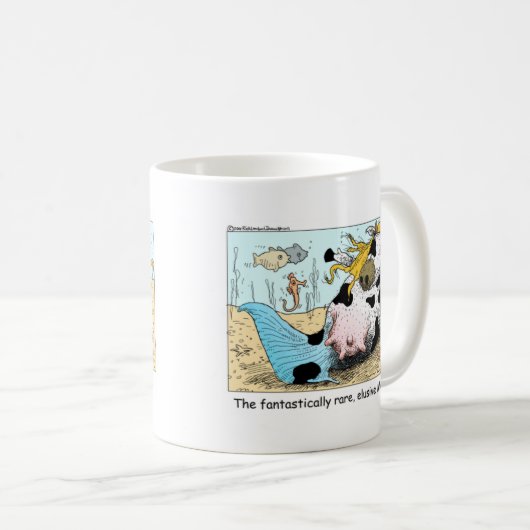 モーメおもしろいド牛の漫画のギフトTee収集品 コーヒーマグカップ (正面右)