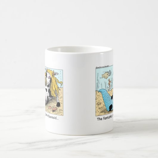 モーメおもしろいド牛の漫画のギフトTee収集品 コーヒーマグカップ (中央)