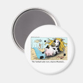 モーメおもしろいド牛の漫画のギフトTee収集品 マグネット (正面/裏面)