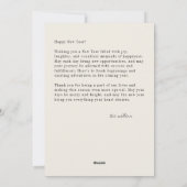 モーメンカラフルトホリデーフォトカード シーズンカード (裏面)