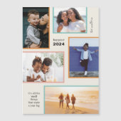 モーメンカラフルトホリデーフォト磁気カード マグネット招待状 (正面)