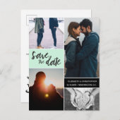 モーメントの取パーソナライズされた得:日付の保存 案内ポストカード (正面/裏面)