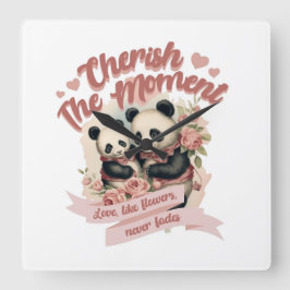 モーメントウォール時計を大切にする スクエア壁時計