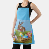 モーメントエプロンの可愛い前向きイースターバニー エプロン (インサイチュ)