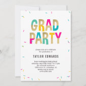 モーメントオブジョイ卒業パーティー招待状 招待状 (正面)