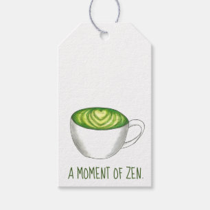 モーメントオブゼン抹茶グリーンティーラテラブ ギフトタグ