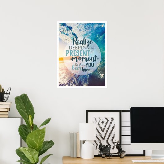 モーメント勇気付けられるサクセスライフヒント引用文アート ポスター (ホームオフィス)