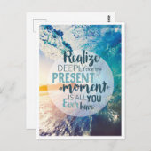 モーメント勇気付けられるサクセスライフヒント引用文アート ポストカード (正面/裏面)