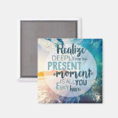 モーメント勇気付けられるサクセスライフヒント引用文アート マグネット (正面/裏面)