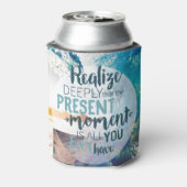 モーメント勇気付けられるサクセスライフヒント引用文アート 缶クーラー (缶裏面)