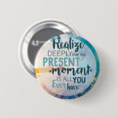 モーメント勇気付けられるサクセスライフヒント引用文アート 缶バッジ (正面&裏面)