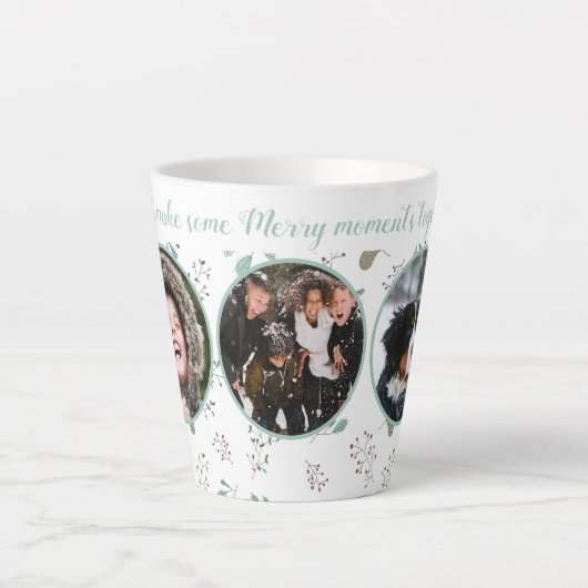 モーメンメリートホリデー3枚の写真 カフェラテマグ (正面)