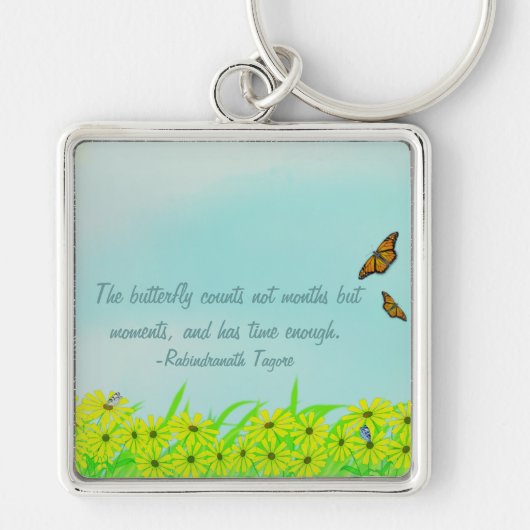 モーメン大切ツ蝶引用文 キーホルダー (正面)