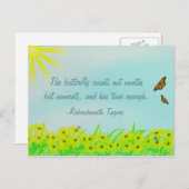 モーメン大切ツ蝶引用文 ポストカード (正面/裏面)