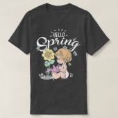 モーメン大切トイースターハロー春サンフラワーバブ Tシャツ (デザイン正面)