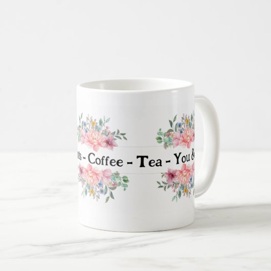 モーメン大切トコーヒーティーユー&フローラマグカップ コーヒーマグカップ (正面右)