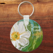 モーメ大切ント – アネモネの花パワー キーホルダー (裏面)