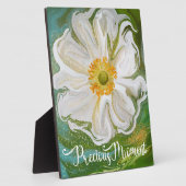 モーメ大切ント – アネモネの花パワー フォトプラーク (側面)