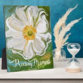 モーメ大切ント – アネモネの花パワー フォトプラーク (側面)