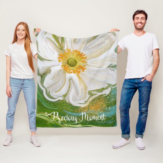 モーメ大切ント – アネモネの花パワー フリースブランケット (インサイチュ)