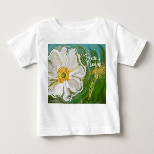 モーメ大切ント – アネモネの花パワー ベビーTシャツ (正面)
