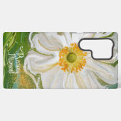 モーメ大切ント – アネモネの花パワー SAMSUNG GALAXYケース (裏面横)