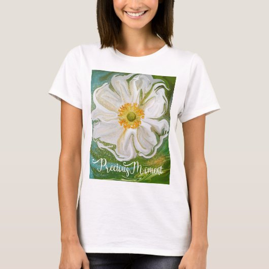 モーメ大切ント – アネモネの花パワー Tシャツ (正面)